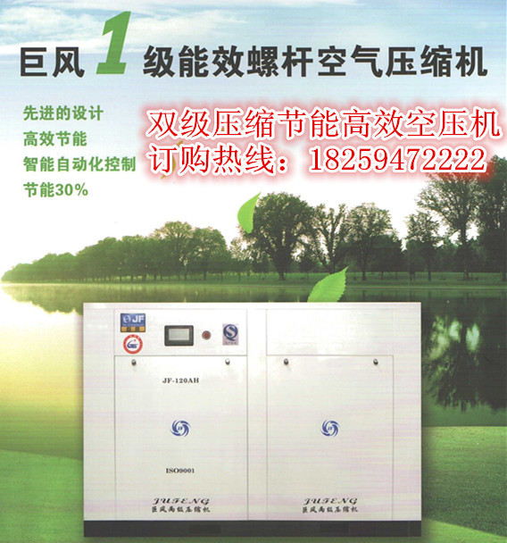 巨風(fēng)牌雙（兩）級壓縮節(jié)能高效螺桿式空壓機